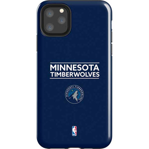 NBA Minnesota Timberwolves Standard - Navy Blue iPhone 11 Pro Max Impact Case