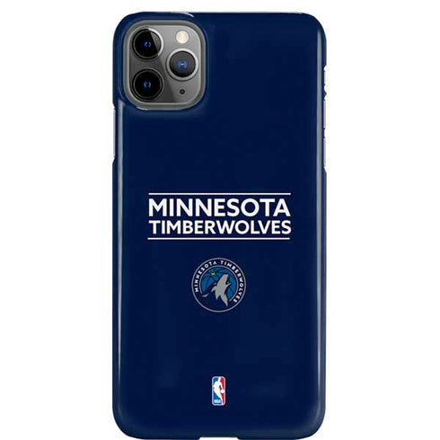 NBA Minnesota Timberwolves Standard - Navy Blue iPhone 11 Pro Max Lite Case