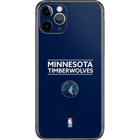 NBA Minnesota Timberwolves Standard - Navy Blue iPhone 11 Pro Skin