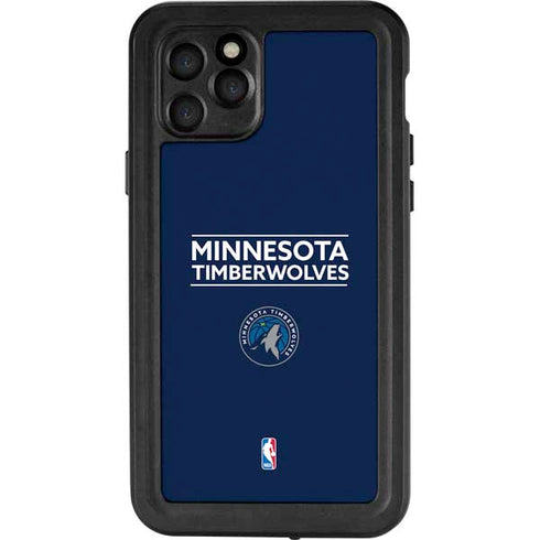 NBA Minnesota Timberwolves Standard - Navy Blue iPhone 11 Pro Waterproof Case