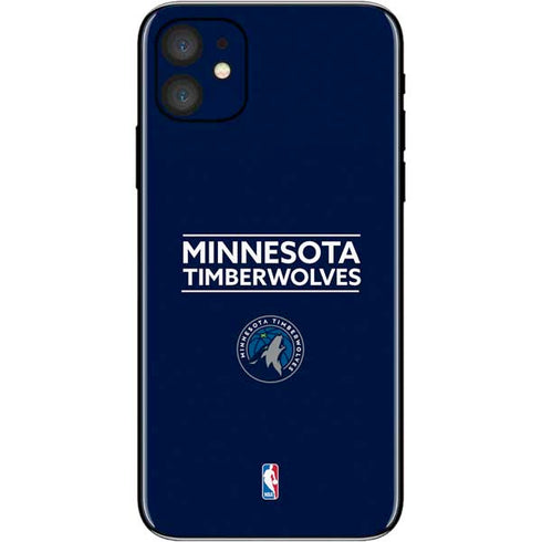 NBA Minnesota Timberwolves Standard - Navy Blue iPhone 11 Skin