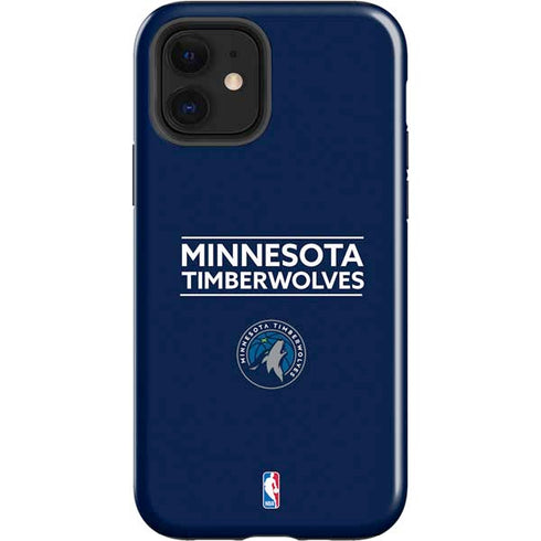 NBA Minnesota Timberwolves Standard - Navy Blue iPhone 12 Impact Case