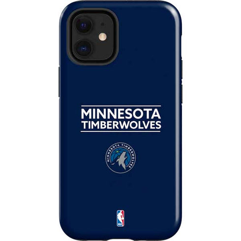 NBA Minnesota Timberwolves Standard - Navy Blue iPhone 12 Mini Impact Case
