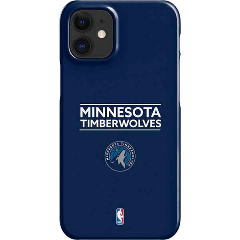 NBA Minnesota Timberwolves Standard - Navy Blue iPhone 12 Mini Lite Case