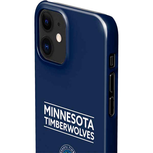 NBA Minnesota Timberwolves Standard - Navy Blue iPhone 12 Mini Lite Case