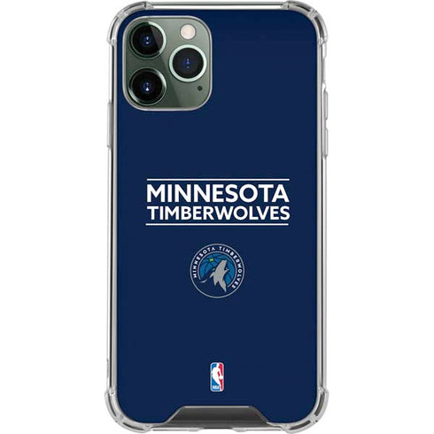 NBA Minnesota Timberwolves Standard - Navy Blue iPhone 12 Pro Clear Case