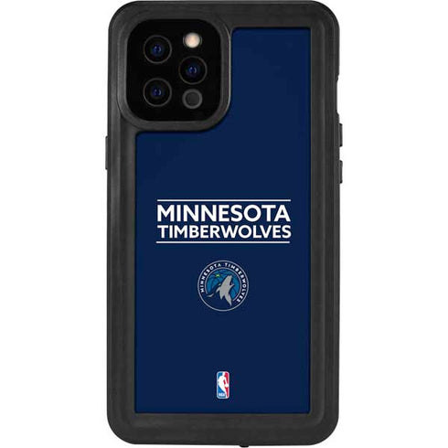 NBA Minnesota Timberwolves Standard - Navy Blue iPhone 12 Pro Max Waterproof Case