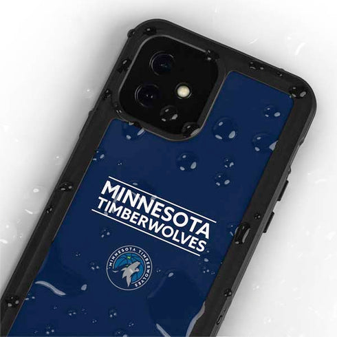 NBA Minnesota Timberwolves Standard - Navy Blue iPhone 12 Waterproof Case