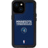 NBA Minnesota Timberwolves Standard - Navy Blue iPhone 13 Mini Waterproof Case
