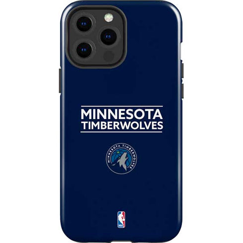 NBA Minnesota Timberwolves Standard - Navy Blue iPhone 13 Pro Max Impact Case