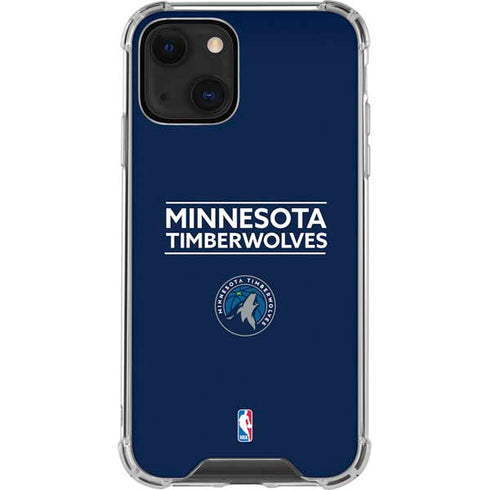 NBA Minnesota Timberwolves Standard - Navy Blue iPhone 14 Clear Case