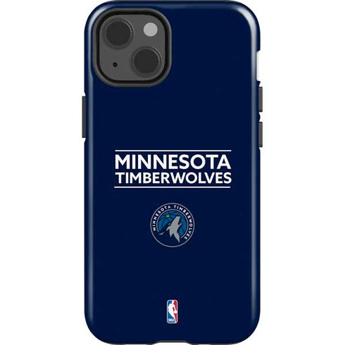 NBA Minnesota Timberwolves Standard - Navy Blue iPhone 14 Impact Case