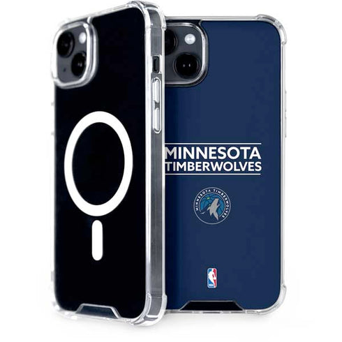 NBA Minnesota Timberwolves Standard - Navy Blue iPhone 15 Plus MagSafe Case