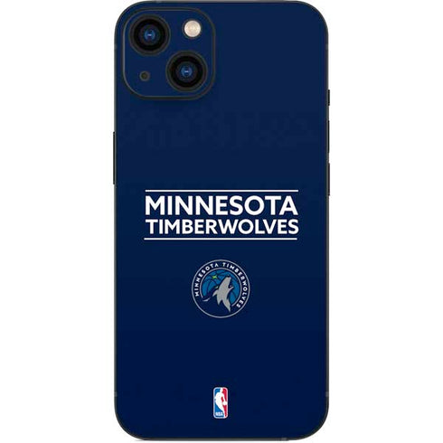 NBA Minnesota Timberwolves Standard - Navy Blue iPhone 14 Plus Skin