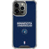 NBA Minnesota Timberwolves Standard - Navy Blue iPhone 14 Pro Clear Case