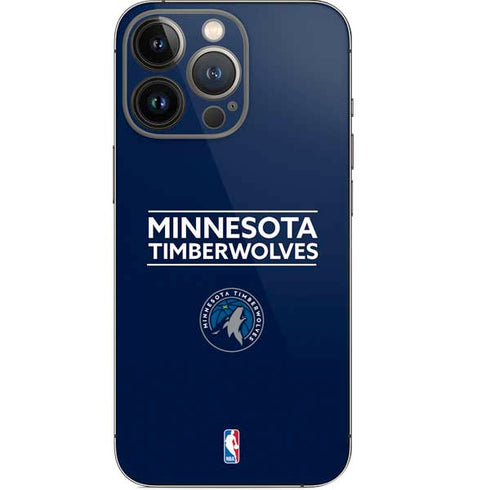 NBA Minnesota Timberwolves Standard - Navy Blue iPhone 14 Pro Skin