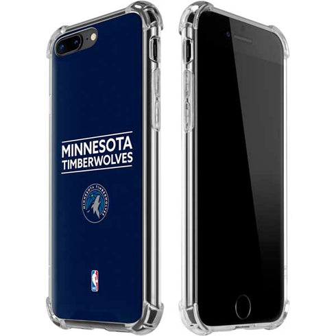 NBA Minnesota Timberwolves Standard - Navy Blue iPhone 7/8 Plus Clear Case