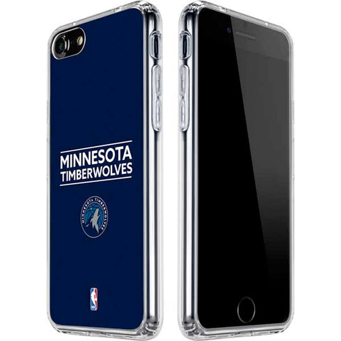 NBA Minnesota Timberwolves Standard - Navy Blue iPhone SE (2nd & 3rd Gen) Clear Case