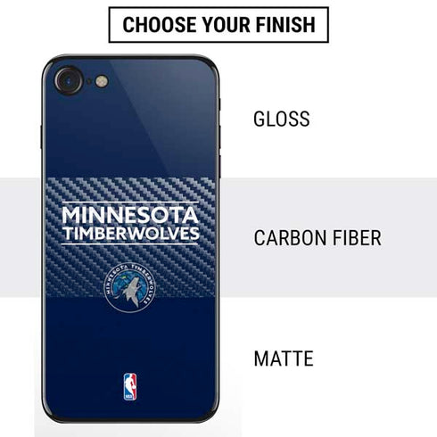 NBA Minnesota Timberwolves Standard - Navy Blue iPhone SE (2nd & 3rd Gen) Skin