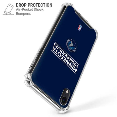 NBA Minnesota Timberwolves Standard - Navy Blue iPhone XR Clear Case