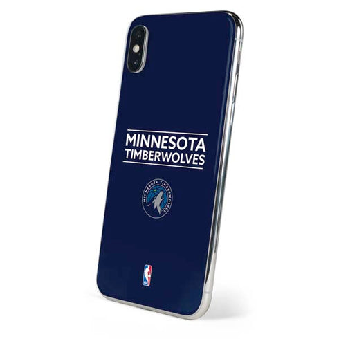 NBA Minnesota Timberwolves Standard - Navy Blue iPhone XS Max Skin