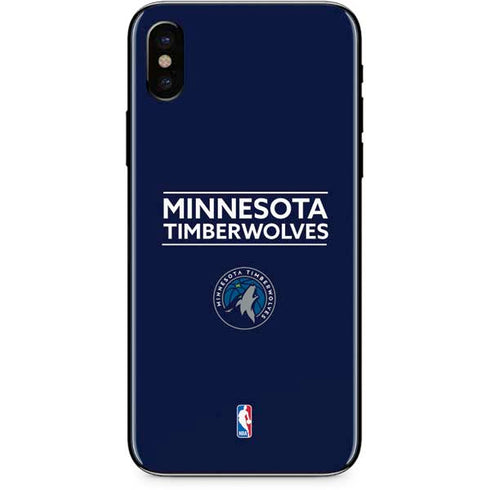NBA Minnesota Timberwolves Standard - Navy Blue iPhone XS Skin