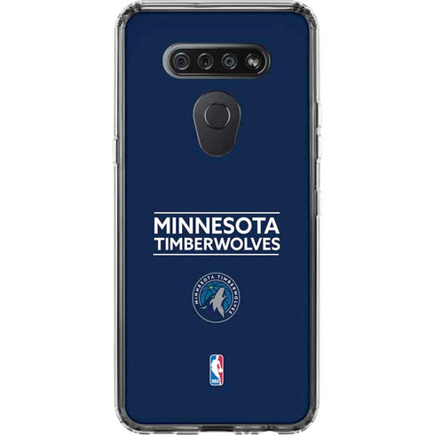 NBA Minnesota Timberwolves Standard - Navy Blue LG K51/Q51 Clear Case