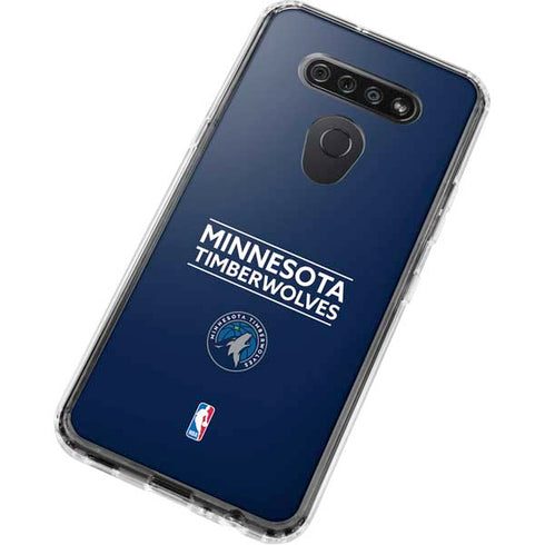 NBA Minnesota Timberwolves Standard - Navy Blue LG K51/Q51 Clear Case