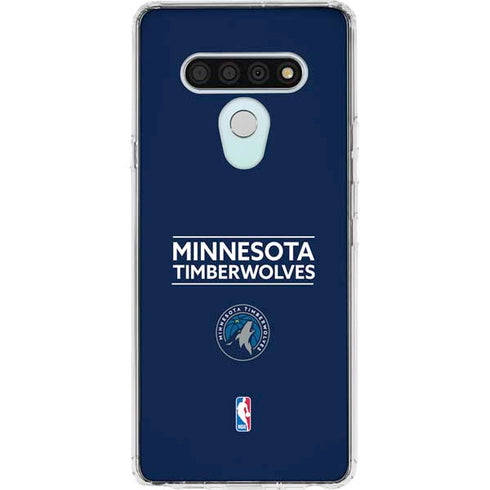 NBA Minnesota Timberwolves Standard - Navy Blue LG Stylo 6 Clear Case