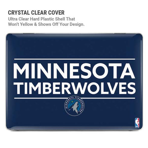 NBA Minnesota Timberwolves Standard - Navy Blue MacBook Air 13in M1 (2021) Case plus Skin