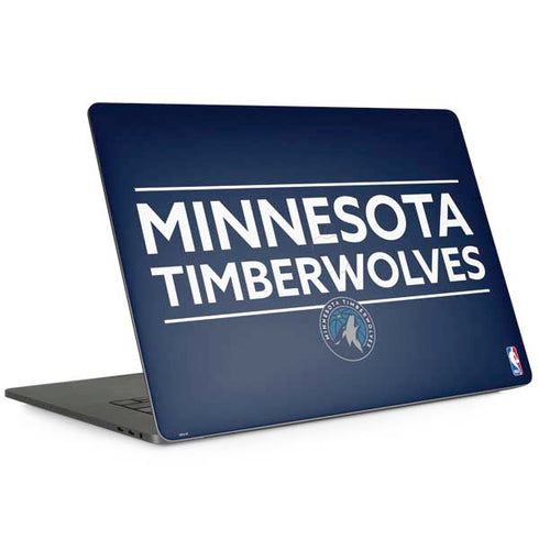NBA Minnesota Timberwolves Standard - Navy Blue Apple MacBook Pro 15-inch Skin