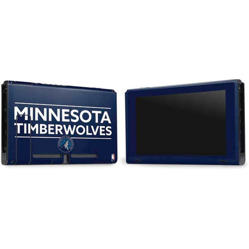 NBA Minnesota Timberwolves Standard - Navy Blue Nintendo Switch Bundle Skin
