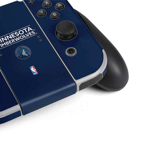 NBA Minnesota Timberwolves Standard - Navy Blue Nintendo Switch OLED (2021) Skin