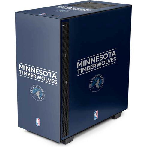 NBA Minnesota Timberwolves Standard - Navy Blue NZXT H510 Compact ATX Mid-Tower Case Skin