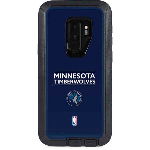 NBA Minnesota Timberwolves Standard - Navy Blue Otterbox Defender Galaxy Skin