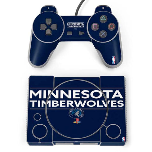 NBA Minnesota Timberwolves Standard - Navy Blue PlayStation Classic Bundle Skin