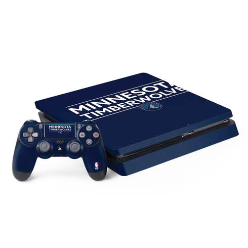 NBA Minnesota Timberwolves Standard - Navy Blue PS4 Slim Bundle Skin
