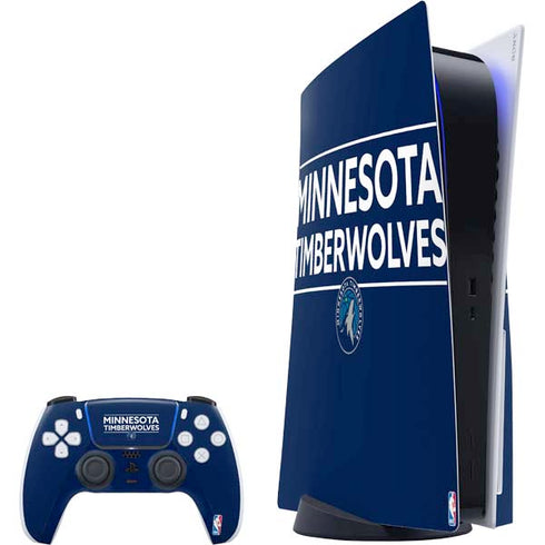 NBA Minnesota Timberwolves Standard - Navy Blue PS5 Bundle Skin