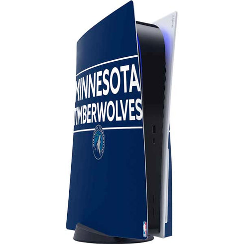 NBA Minnesota Timberwolves Standard - Navy Blue PS5 Console Skin