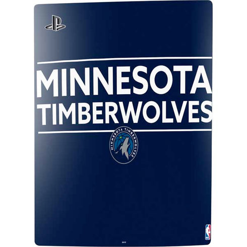 NBA Minnesota Timberwolves Standard - Navy Blue PS5 Digital Edition Console Skin
