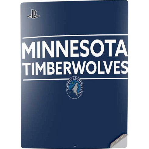 NBA Minnesota Timberwolves Standard - Navy Blue PS5 Digital Edition Console Skin