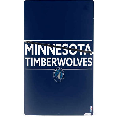 NBA Minnesota Timberwolves Standard - Navy Blue PS5 Slim Digital Edition Console Skin