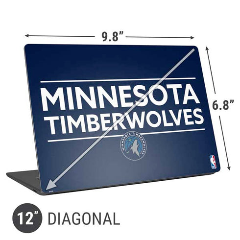 NBA Minnesota Timberwolves Standard - Navy Blue Universal Laptop 12in (9.8 x 6.8in) Skin
