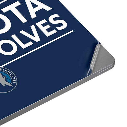 NBA Minnesota Timberwolves Standard - Navy Blue Universal Laptop 16in (13 x 9.4in) Skin