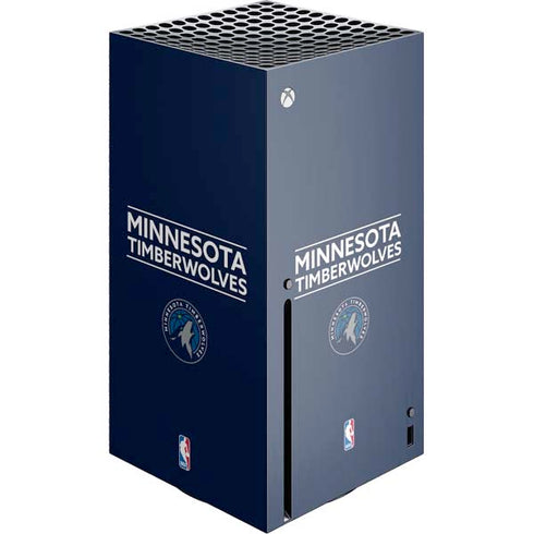 NBA Minnesota Timberwolves Standard - Navy Blue Xbox Series X Console Skin