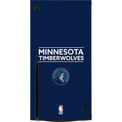 NBA Minnesota Timberwolves Standard - Navy Blue Xbox Series X Console Skin