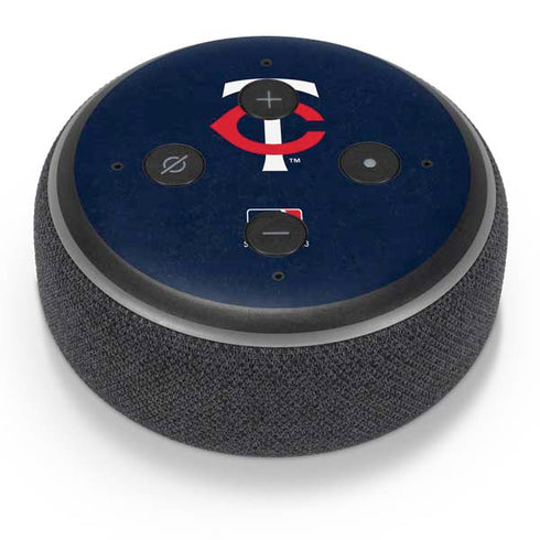 MLB Minnesota Twins - Solid Distressed Amazon Echo Dot Skin