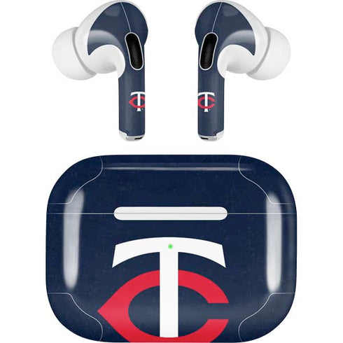 MLB Minnesota Twins - Solid Distressed Apple AirPods Pro Skin