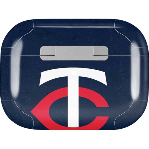 MLB Minnesota Twins - Solid Distressed Apple AirPods Pro Skin