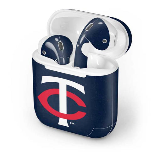 MLB Minnesota Twins - Solid Distressed Apple AirPods Skin